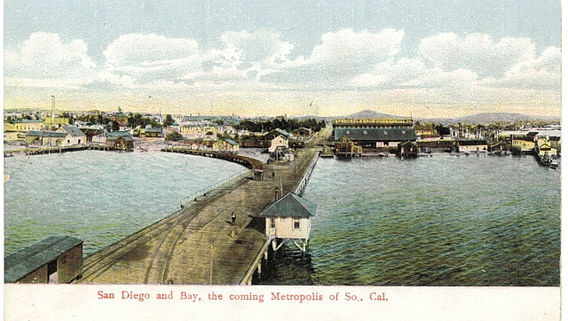 Early San Diego Harbor, circa 1890. #WSPostcard Collection