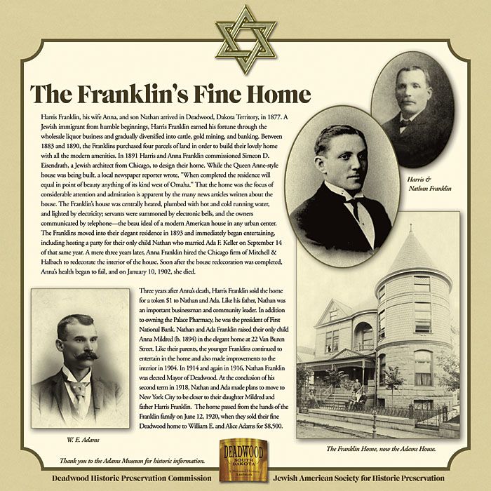 The Franklins' Fine Home in Deadwood, #WS7613