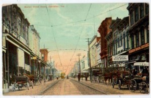 Galveston Commercial Street in the 1890's.