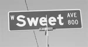 Soloman Sweet Street Sign in Visalia - Today.