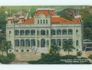 Early Hawaiian Capital Building, Vintage Postcard