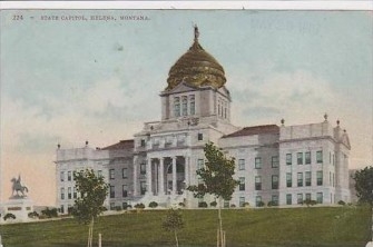 Montana State Capital, completed in 1902, Vintage Postcard