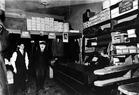 Lewis Lewis in his Store.