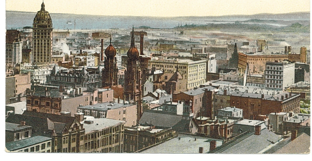 Twin Spires of Temple Emanu-el, San Francisco, 1890s, Vintage Postcard
