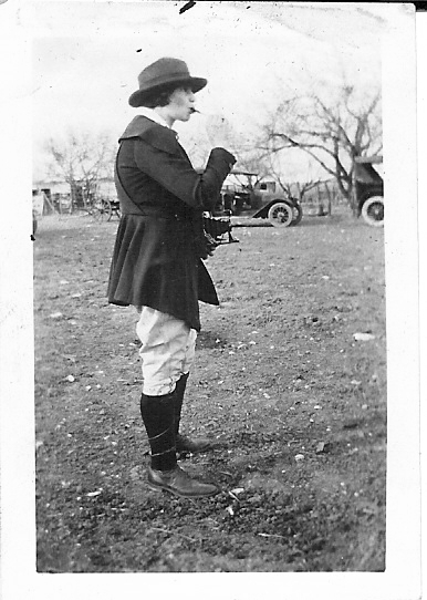 Frances Kallisher at Ranch, 1930s