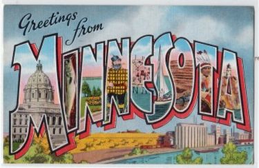 Minnesota Welcome Vintage Postcard